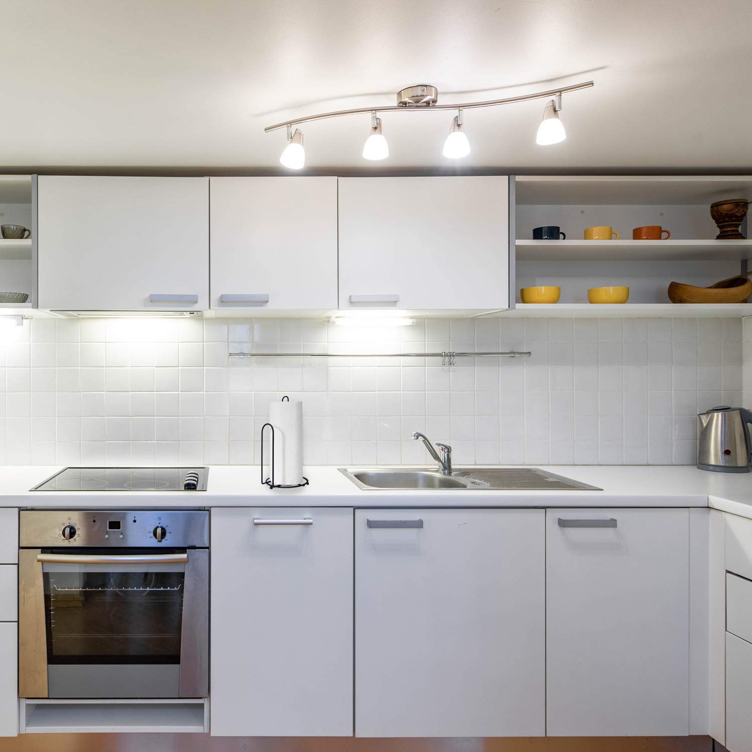 Blue Donuts Paper Towel Holder Countertop Easy OneHanded Tear Paper