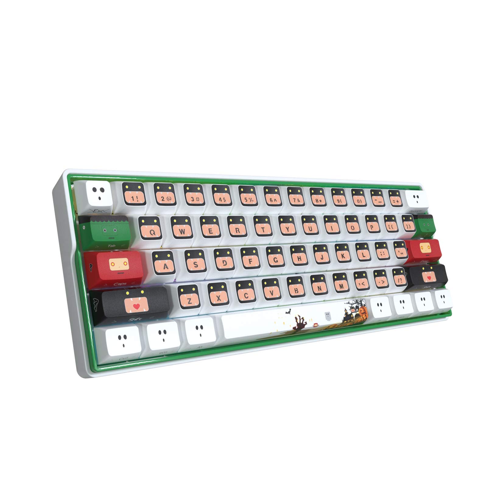 Buy KEMOVE 60 Mechanical Gaming Keyboard, Bluetooth 5.1 Hot Swappable Keyboard RGB Backlit PBT