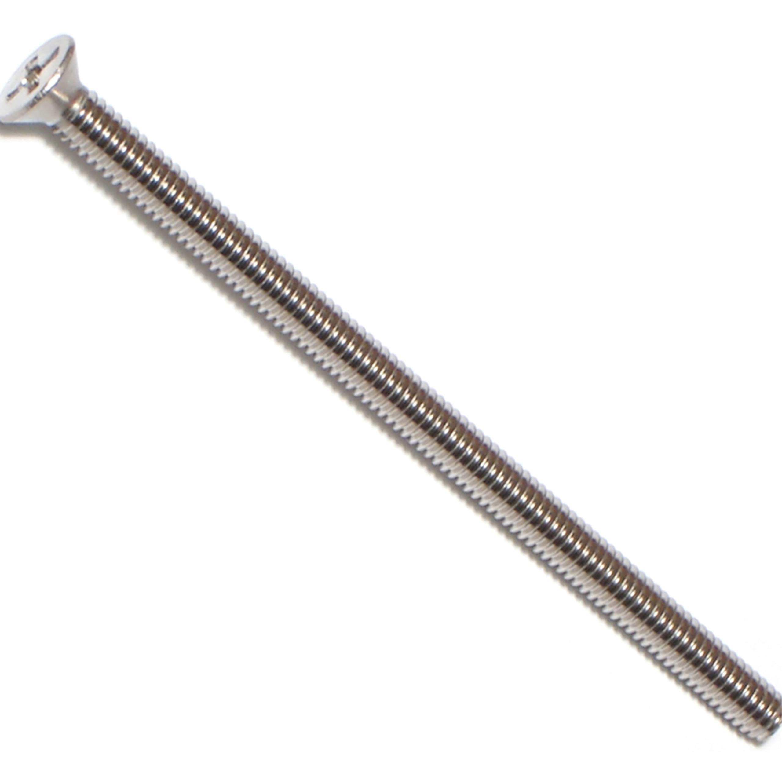 Vis de machine Phillips plat 8-32 filetée de 7,6 cm pour quincaillerie et montage