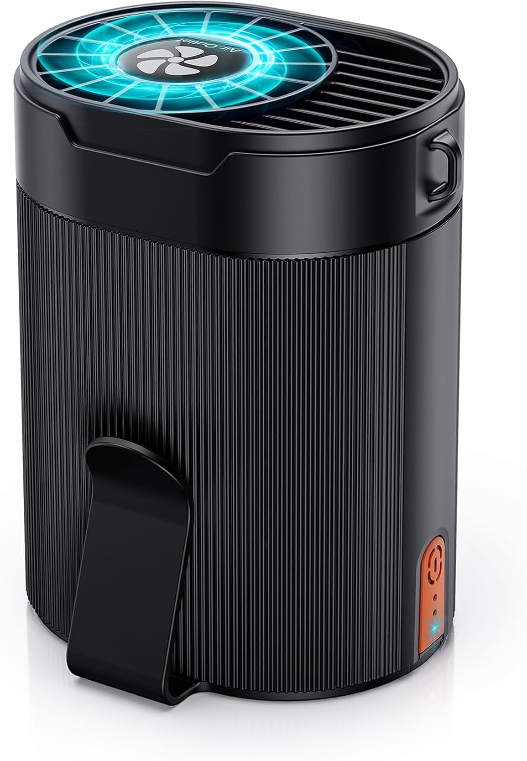 Ventilador portátil, mini ventilador de cintura recargable personal, funciona con batería de 3000 mAh, tiempo máximo de trabajo de 24 horas,