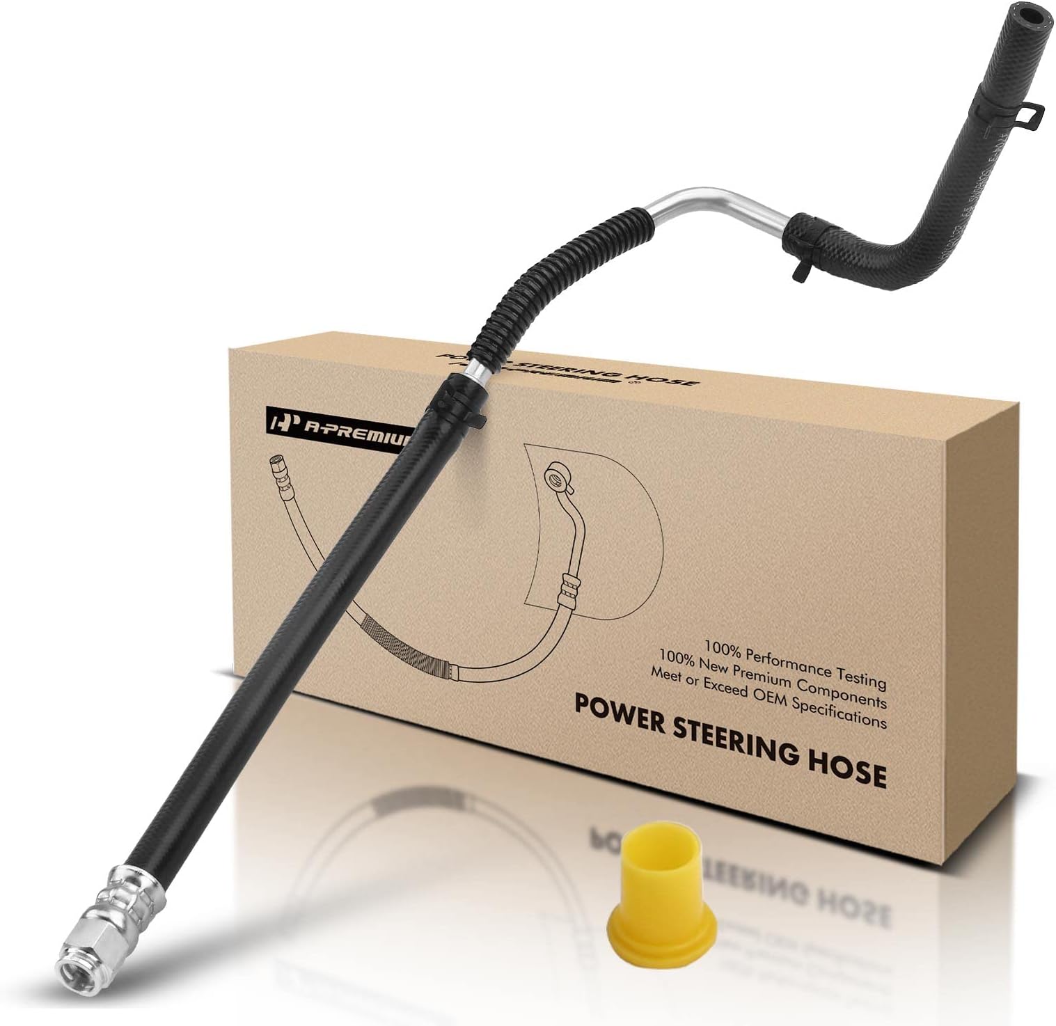 A-Premium Power Steering Return Hose Line Assembly Compatible with Jeep Grand Cherokee 2012 2013 2014 2015 & Dodge Durango 2012 2013 2014 2015, 3.6L Gear To Cooler