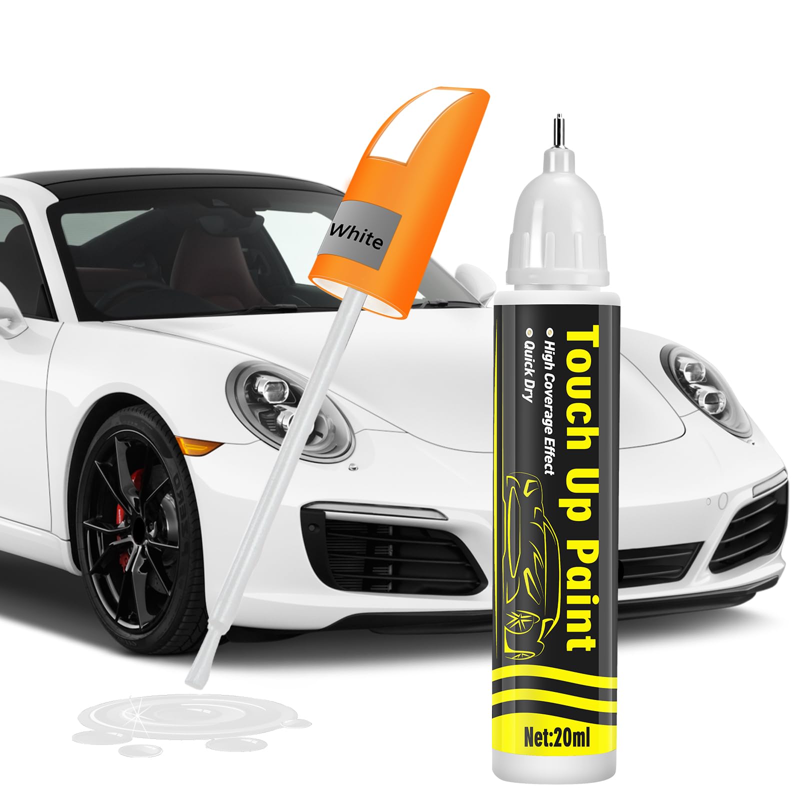 prowithlin Reparador de Reparador Arañazos Coche, Reparador de Arañazos Coche, Bolígrafo de Pintura para Coche Dos en Uno, Rápida Reparación de Arañazos en Coches (Blanco, 2x20ml) — view 9