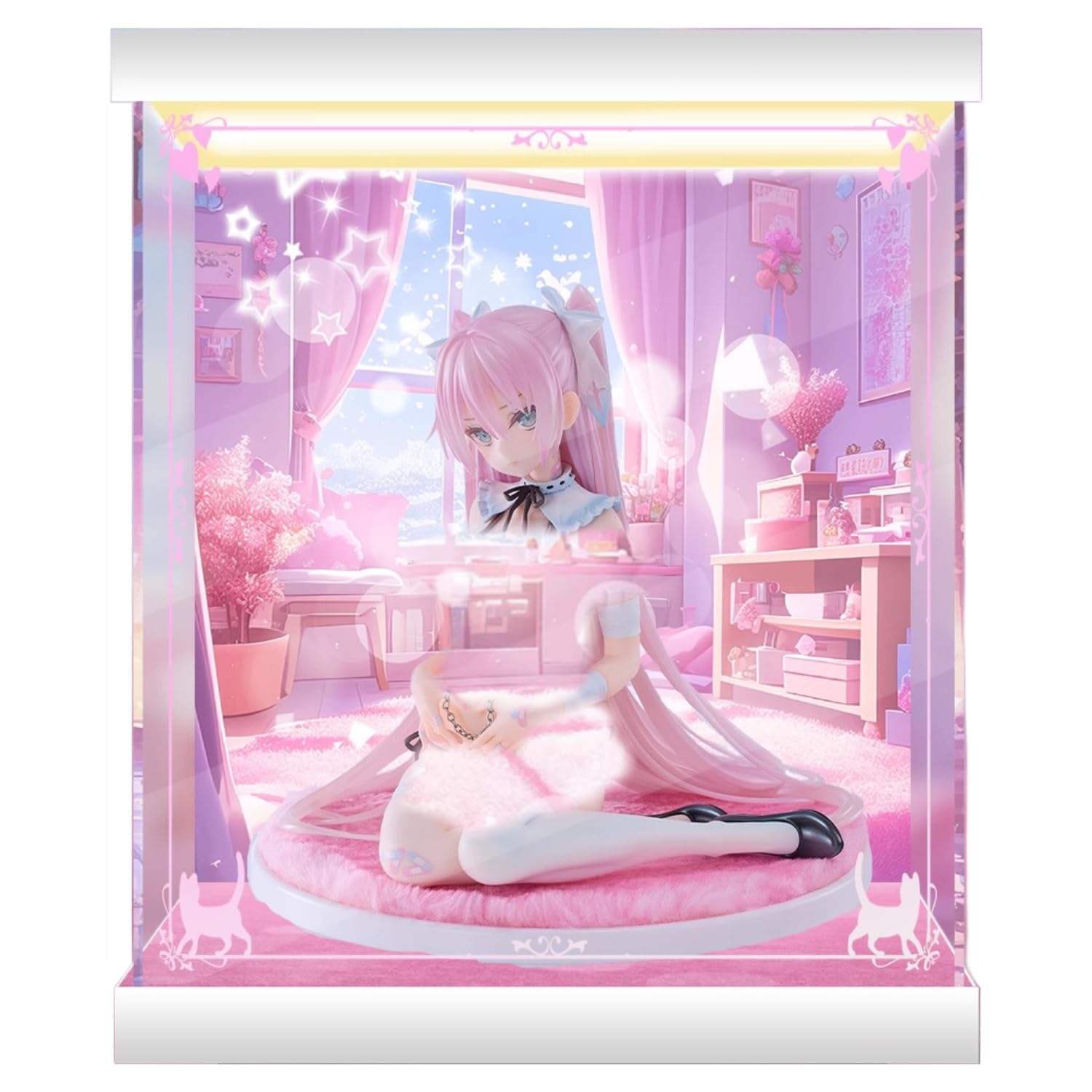 rurudo ハツネ THUMB CUFFS Amazon.co.jp: Exclusive Figure Case, Pink Charm Hatsune, THUMB