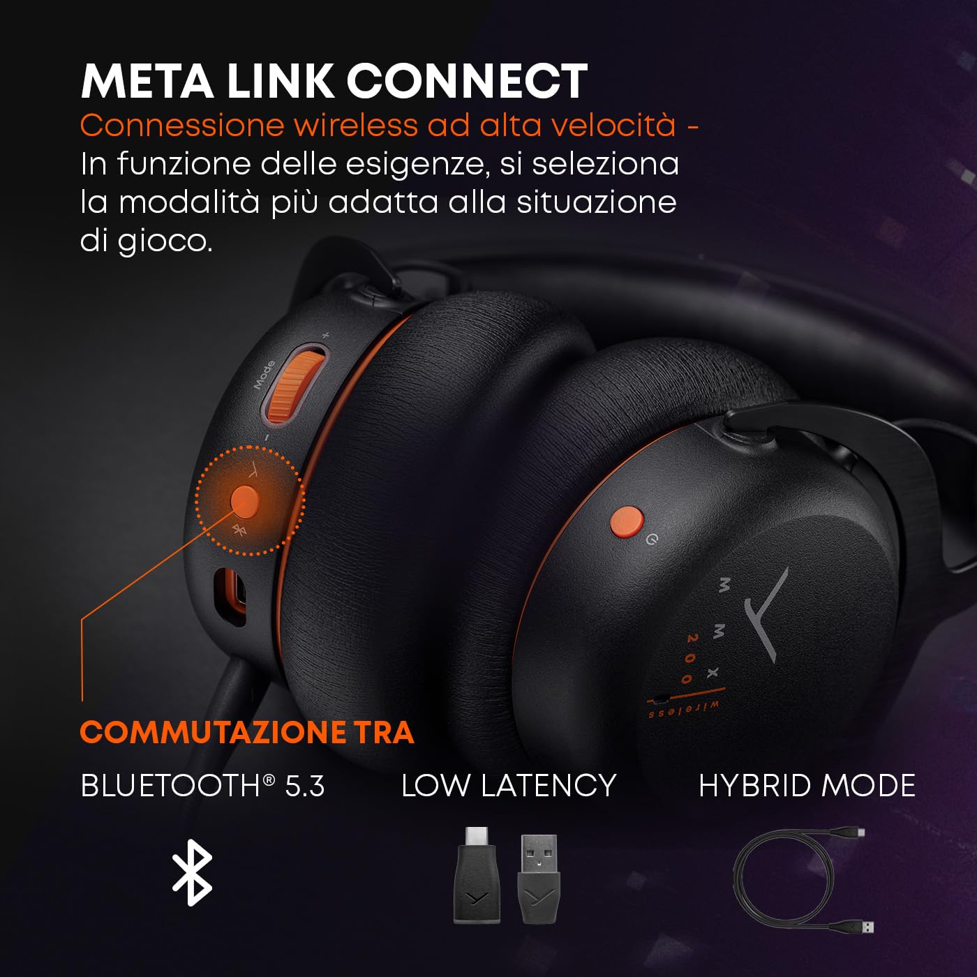 Casque gaming sans fil Beyerdynamic MMX 200 wireless Gris
