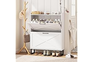 Maupvit Freestanding Entryway Shoe Storage Shoe Cabinet with Hidden Storage