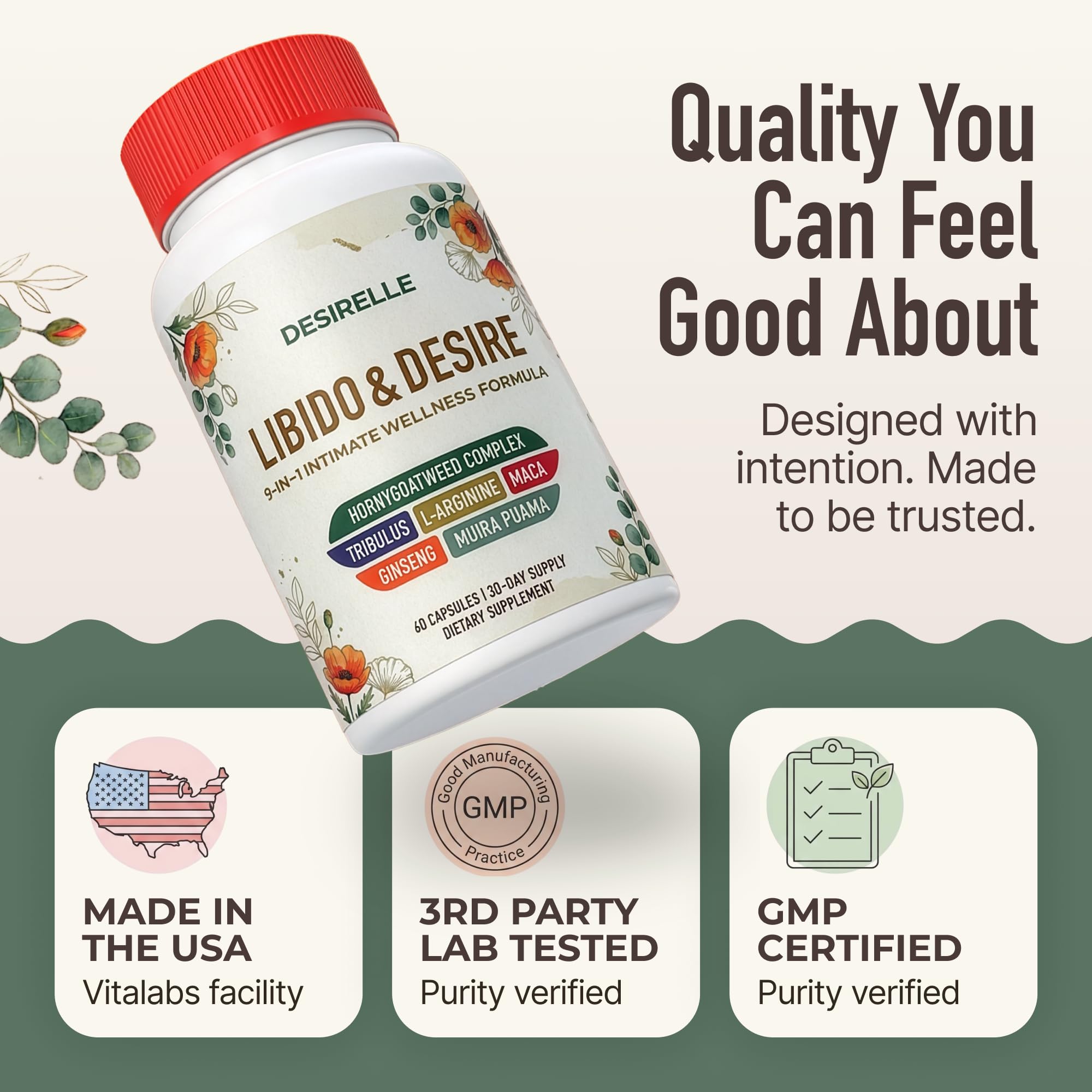 Libido Support for Women Fast Acting - Hornygoatweed Women Non-GMO — Amazon image 2