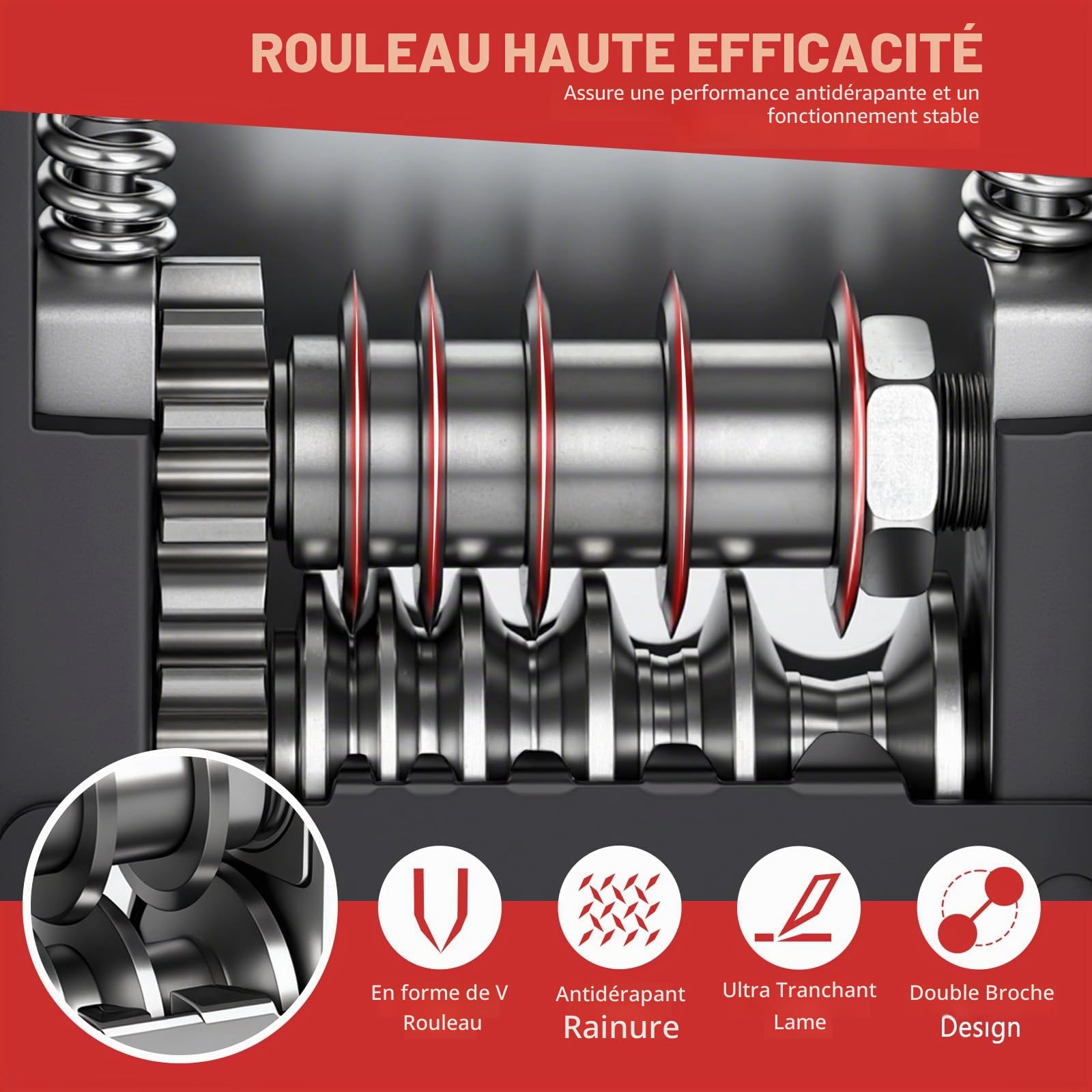 Denudeur Cable Electrique,Pince à Dénuder 2 en 1 avec 6 lames,Pince à Dénuder 6 Trous 3-17 Mm Outil De Dénudag,Machine à Dénuder le Cuivre Manuelle pour le Recyclage des Déchets de Cuivre