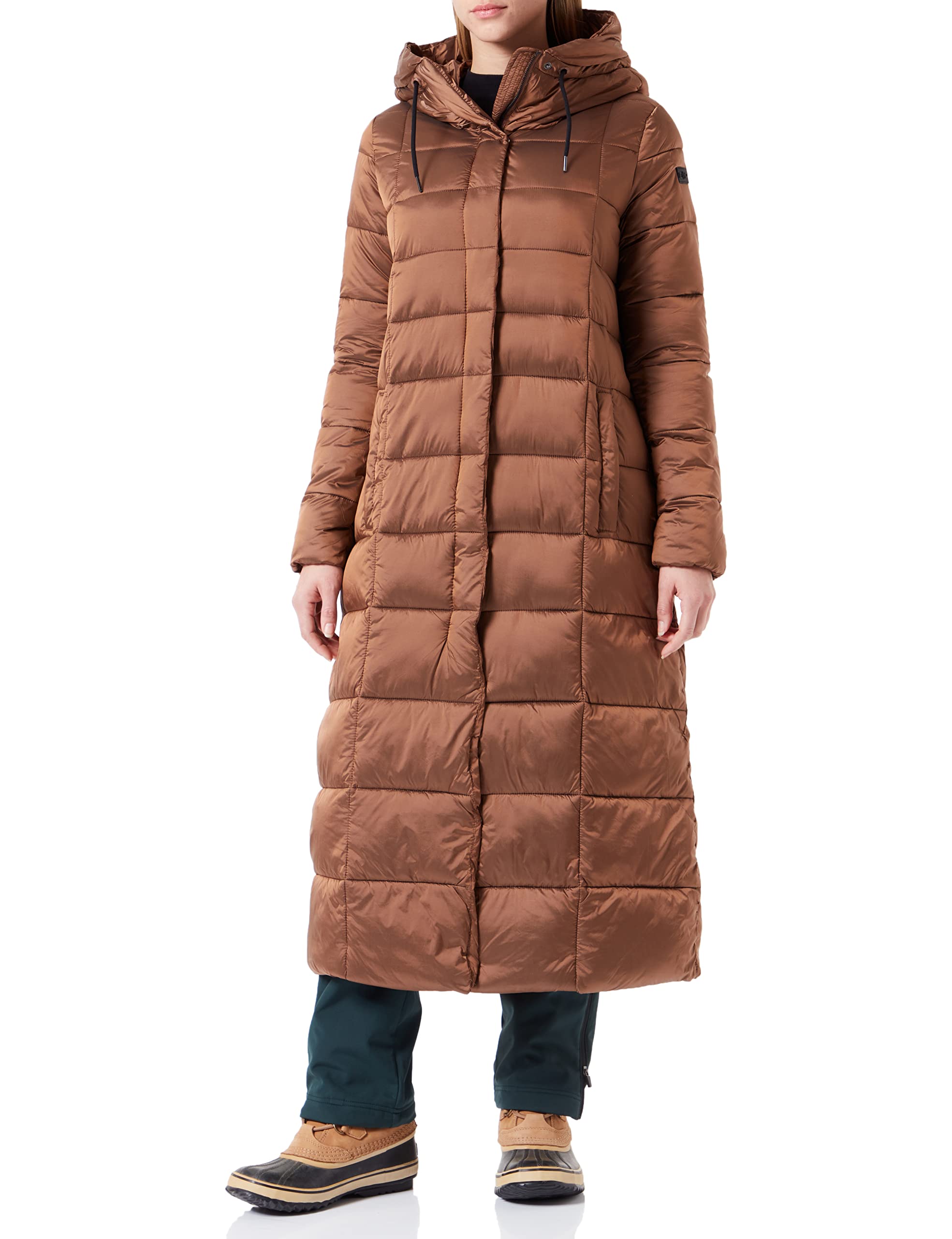 Cmp Damen Camel - Woman Coat Fix Hood, Woman, 38