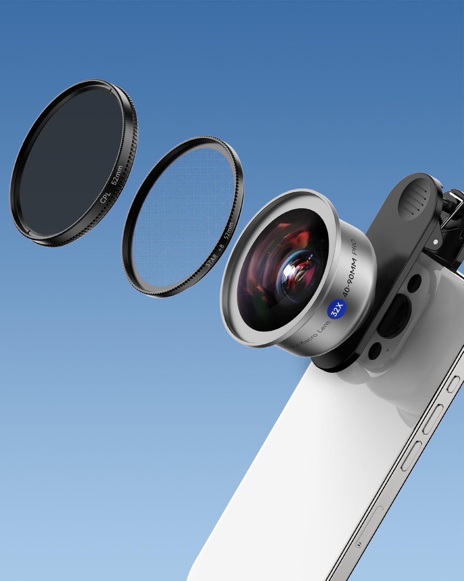 Accessoire Photo, Vidéo Pour Téléphone Mobile Pixter OBJECTIFS POUR SMARTPHONE - LENS BK