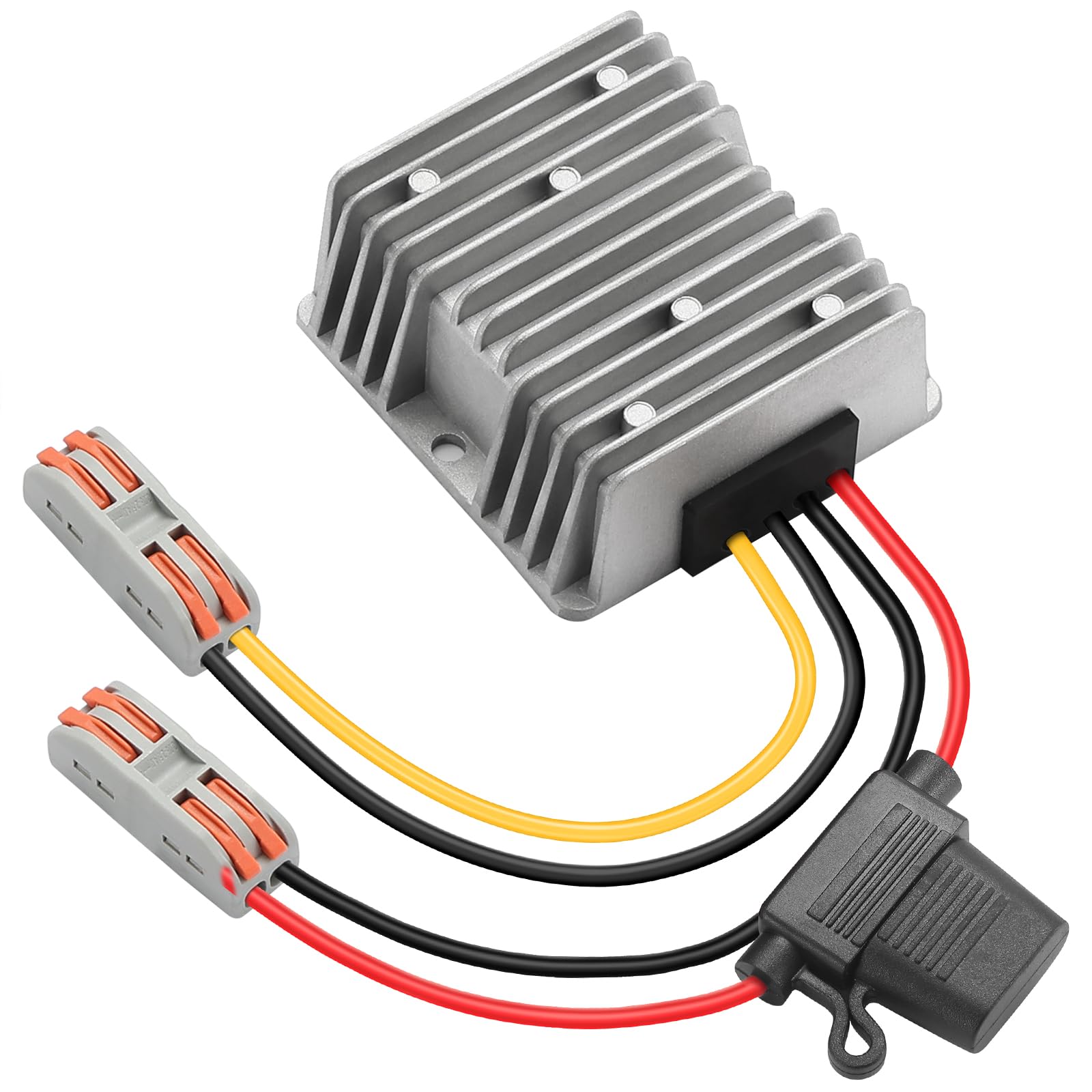 DC DC Convertidor Boost 12V Step up a 24V 10A Convertidor de Potencia Regulador Impermeable para Golf Golf Club Tira de luz LED para Coche