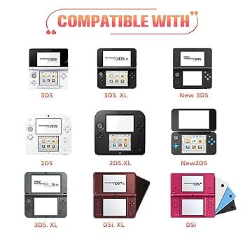 3DＳ Nintendo 3DS / 3DS XL LL Region Free Console Bundle Red Blue