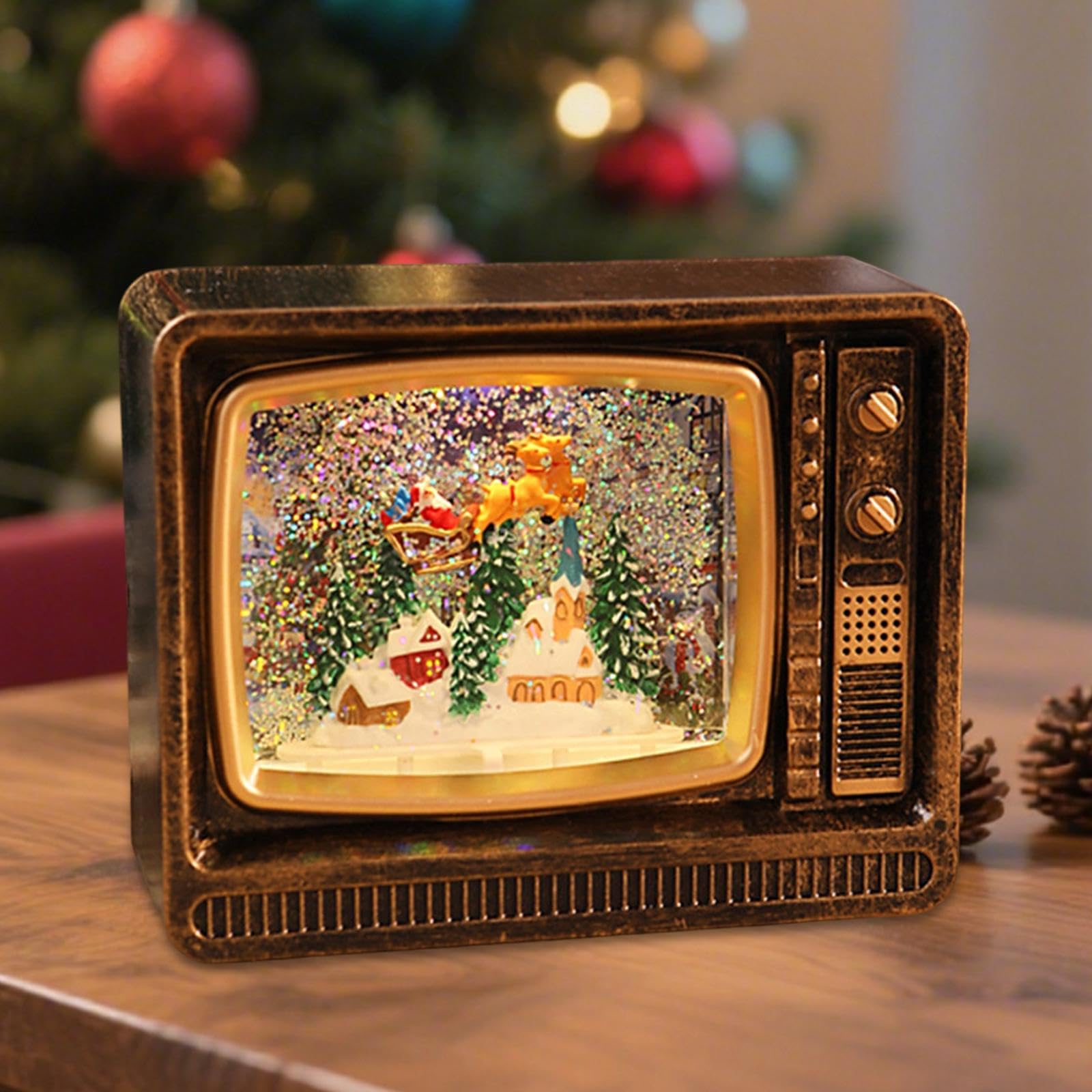 Adorno Navideño Coleccionable para Escritorio O Mesa, Ideal para La Oficina, O La Sala de Estar, Reno, Individual