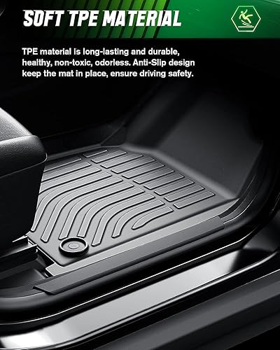 Miniatura 6 de VIWIK Alfombrillas para Trailblazer FWD 2021 2022 2023, juego completo de alfombrillas personalizadas para todo tipo de clima, incluye 1 y 2 fila,