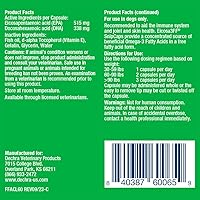 Vista 2 de Eicosa3FF SnipCaps Omega 3 Cápsulas de ácidos grasos gratis para perros, grandes, 60