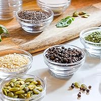 Vista 8 de Beille Cooking Suministros para Hornear de 3 Pulgadas Cuenco Pequeño de Vidrio Pinch Bowl Esencial de Cocina, 2 piezas