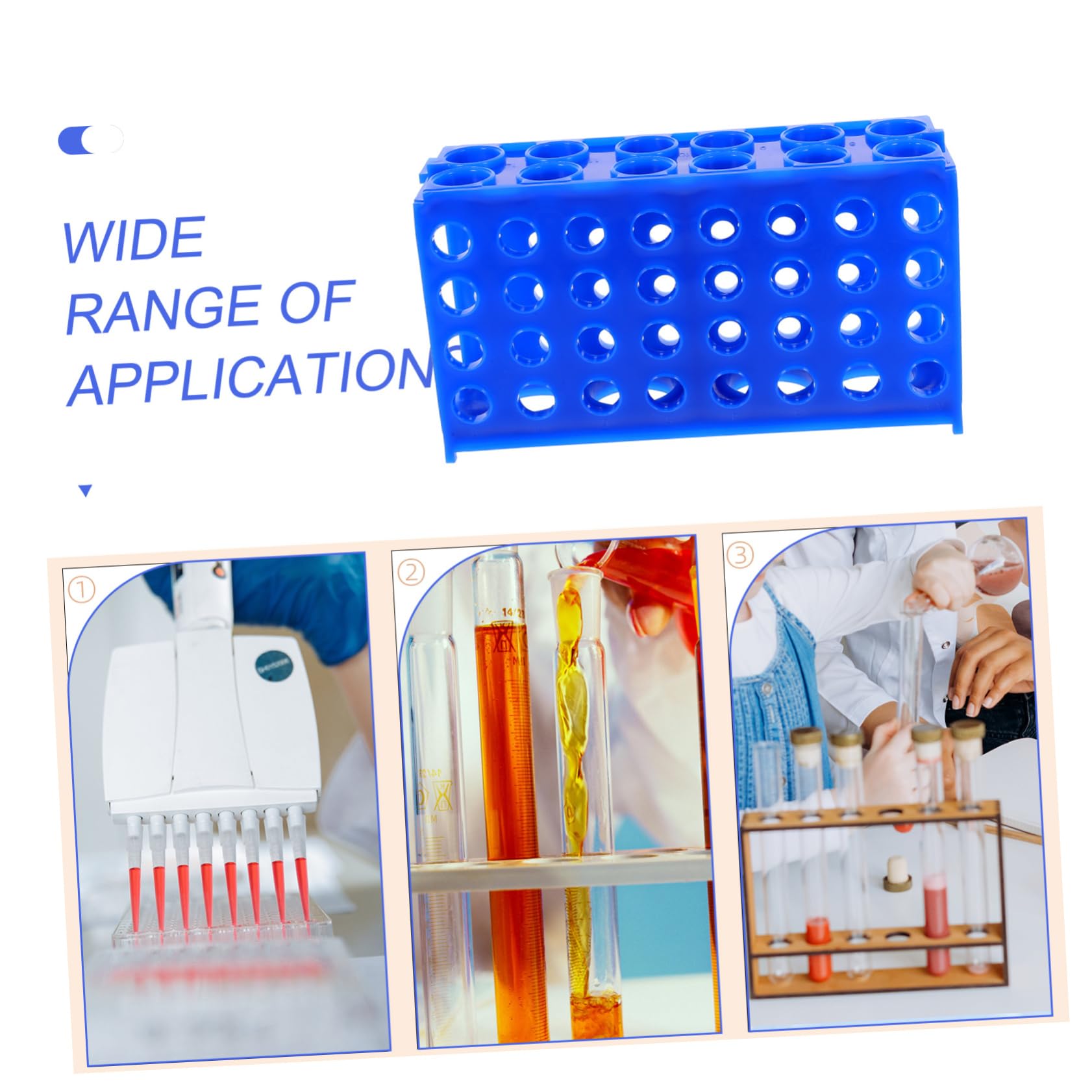 5stücke Test Tubes Holder Wiederverwendbarer Probenröhrenhalter Für Labore Organisator Für Reagenzgläser Und Probenröhren Stabiler Und Vielseitiger Aufbewahrungsständer Für
