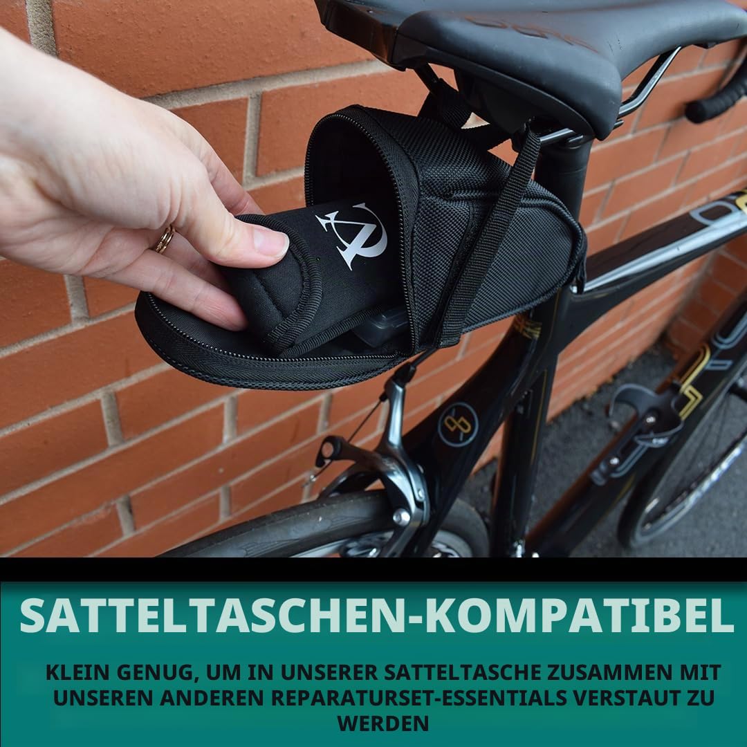 VeloChampion Fahrrad-Multitool 14in1 kompaktes Fahrradreparaturset | Inbus-Schlüssel, Speichenschlüssel, Schraubendreher, Reifenheber, Flaschenöffner | Tragbares Fahrradwerkzeug + Aufbewahrungstasche