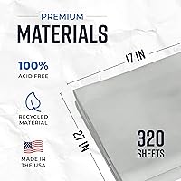 Vista 7 de Bryco Goods Hojas de papel de embalaje de papel de periódico para mudanzas, 10 libras, 320 hojas de papel de periódico, envoltura y protección