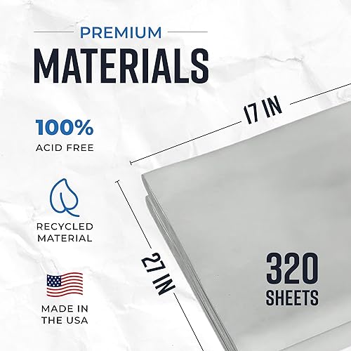 Miniatura 3 de Hojas de papel de embalaje para mudanza 10 libras 320 hojas de papel de periódico imprescindibles en tus suministros de mudanza 27 x 17 pulgadas