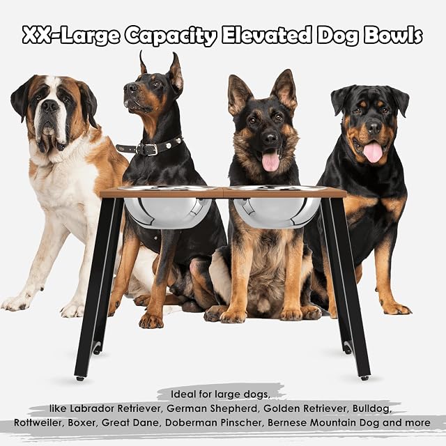 Foto 2 de 6 de TIDANT Cuencos elevados para Perros de Raza Extragrande