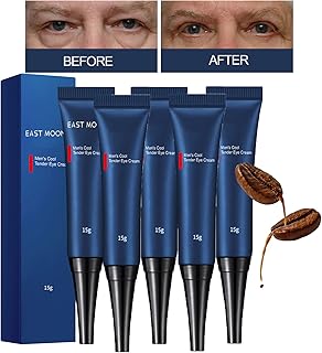 Himse Awaken Peptide Depuffing Eye Gel, Dermamen Peptide Depuffing Eye Gel, Dark Eye Circle Remover, Reduces Puffiness, Under Eye Bags, Wrinkles And Fine Lines Around The Eyes (5pcs)