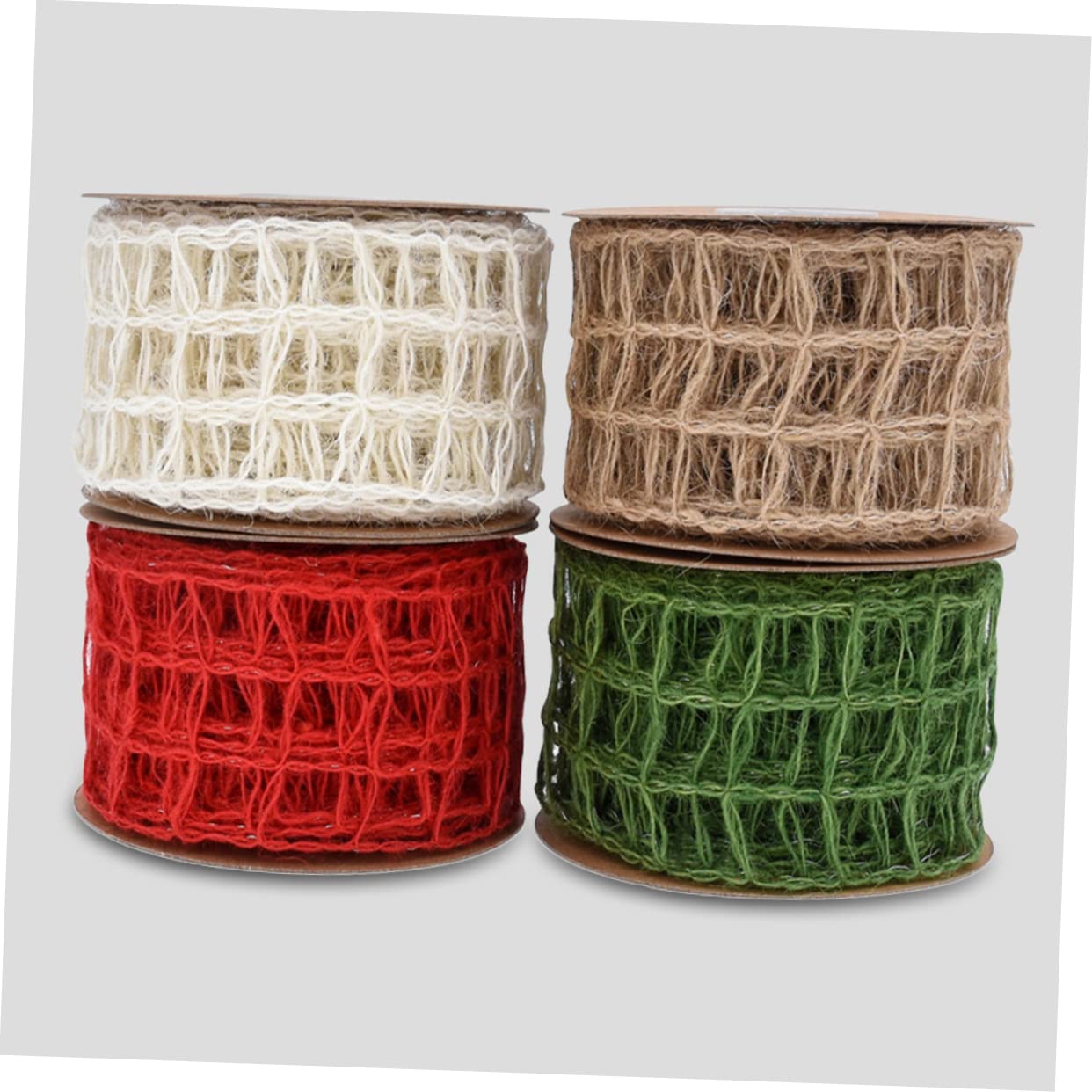 5stücke Mesh Sackleinen Drahtband Für Diy Bastelprojekte Und Geschenkverpackung Für Weihnachten Garten Und Festlichkeiten Rustikales Design