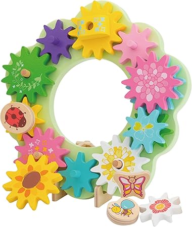 Amazon ウッディプッディ くるくるギア Ringのはな G03 1181 木製パズル おもちゃ
