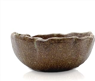 うめきち盆栽用品店 盆栽鉢 4号 丸刷毛目 還元 四日市萬古焼 陶器 山野草 雑木 松柏 小品 小さい 小型 約12センチ