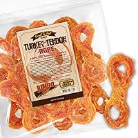 Vista 16 de Gootoe Tendones de pavo para perros – Golosinas naturales, hipoalergénicas, alternativa al cuero crudo, masticables duraderas para cachorros