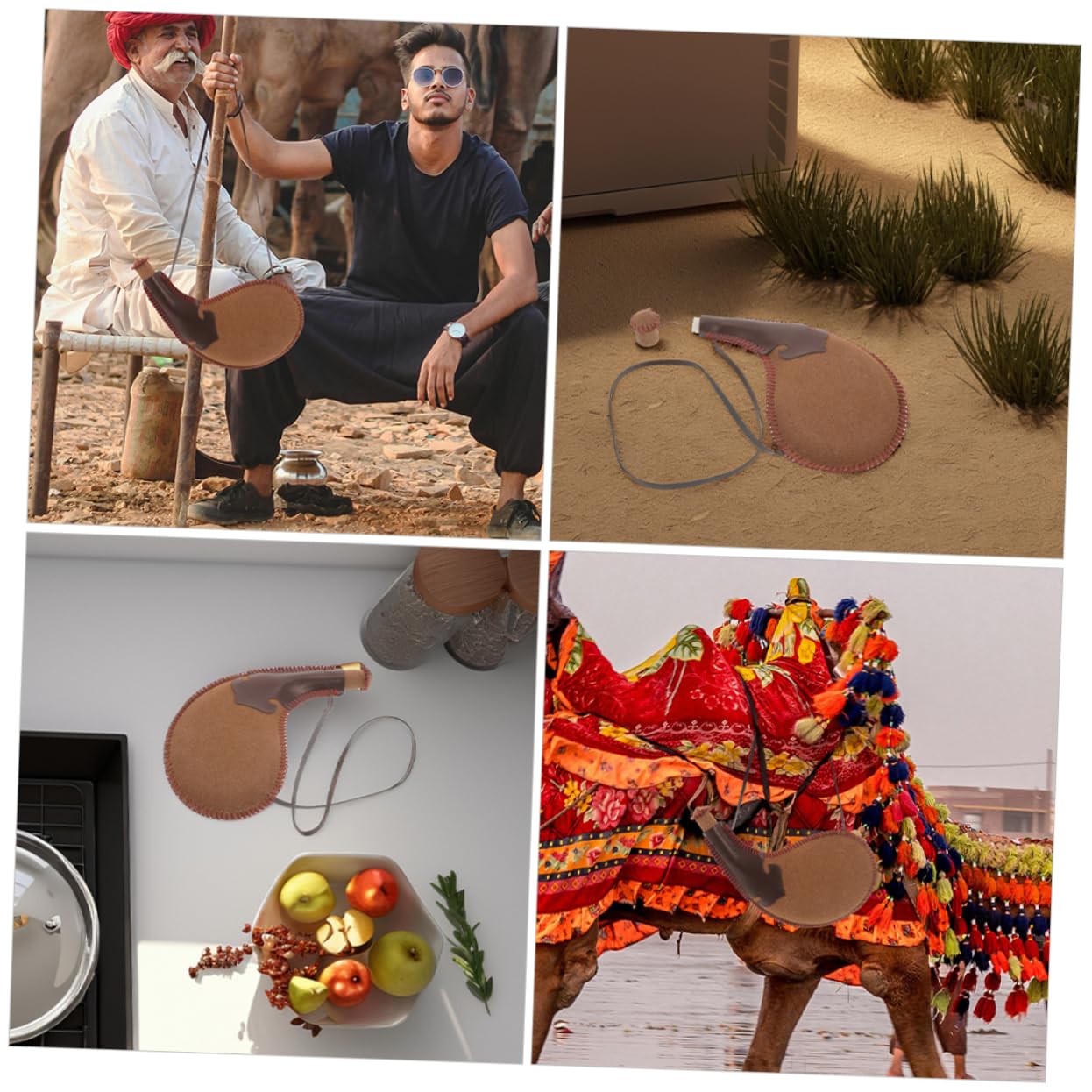 POPETPOP 2pièces Porte-gourde Cuir Pu Pour Vin Ou Eau Accessoire De Danse Traditionnel Léger Et Portable Pour Randonnée Ou Spectacle