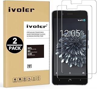 iVoler [2 Unidades] Protector de Pantalla para BQ Aquaris X5 Plus, Cristal Vidrio Templado Premium [9H Dureza] [Ultra Fina 0,3mm] [2.5D Round Edge]
