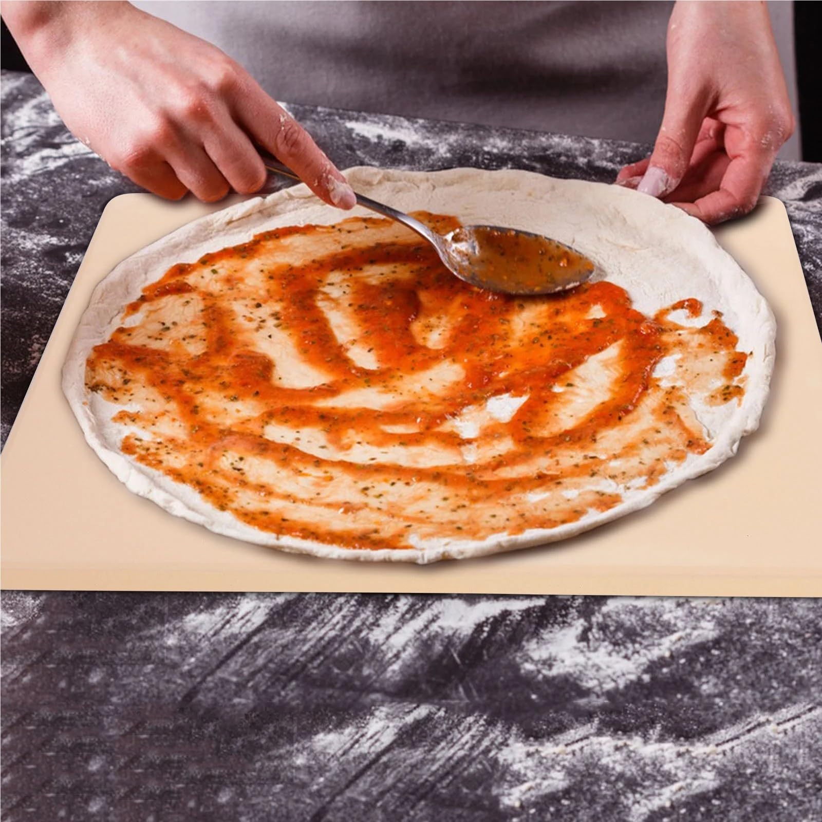 Piedra for hornear Pan, sartén for cocinar, horno de cocina, piedra for Pizza, herramienta for a la parrilla, cuadrada for Para Base Crujiente
