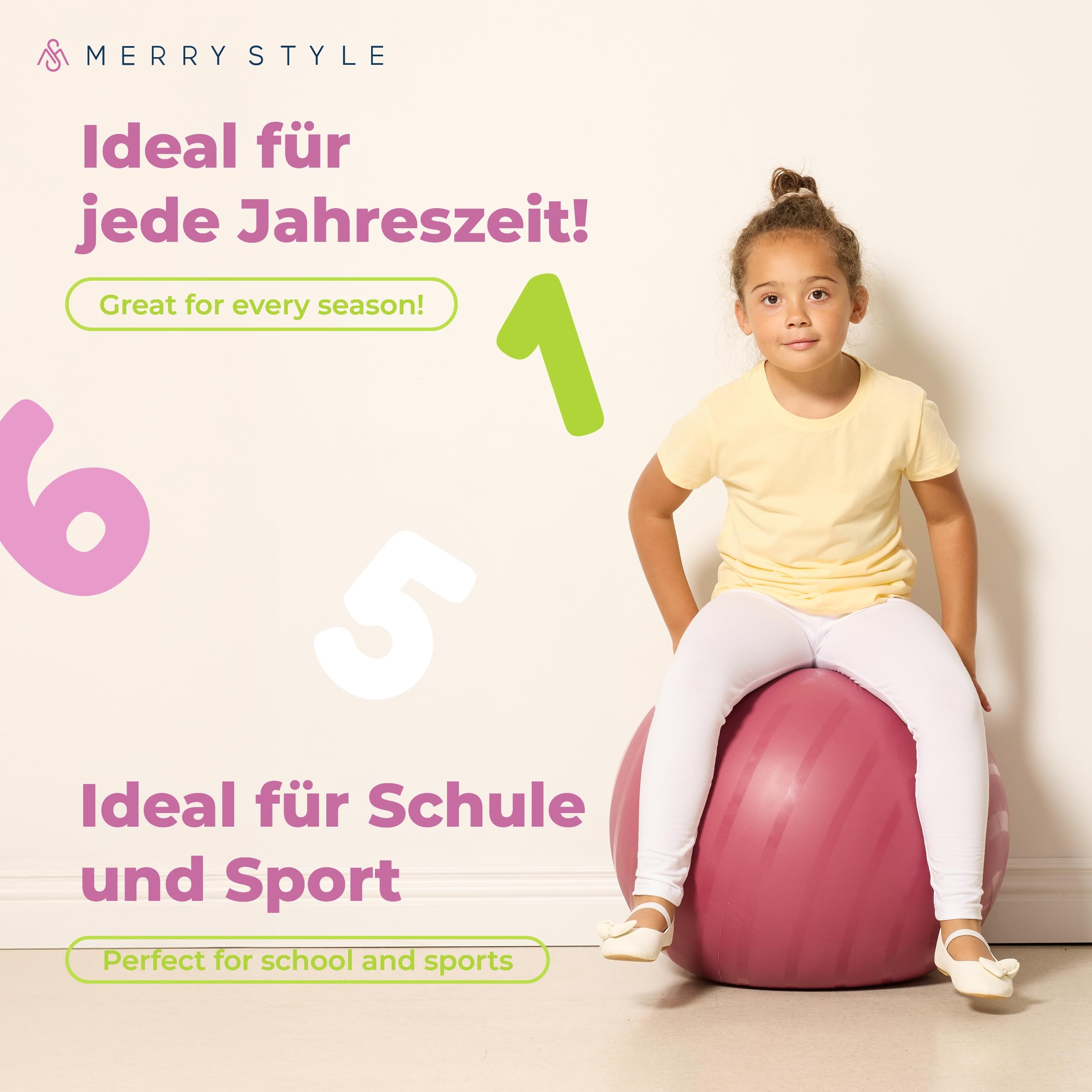 Merry Style Dziewczęce Długie Legginsy Bawełniane MS10-225
