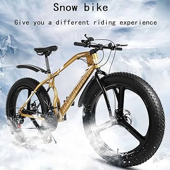 Amazon | 27スピードファットタイヤマウンテンバイク、26インチ
