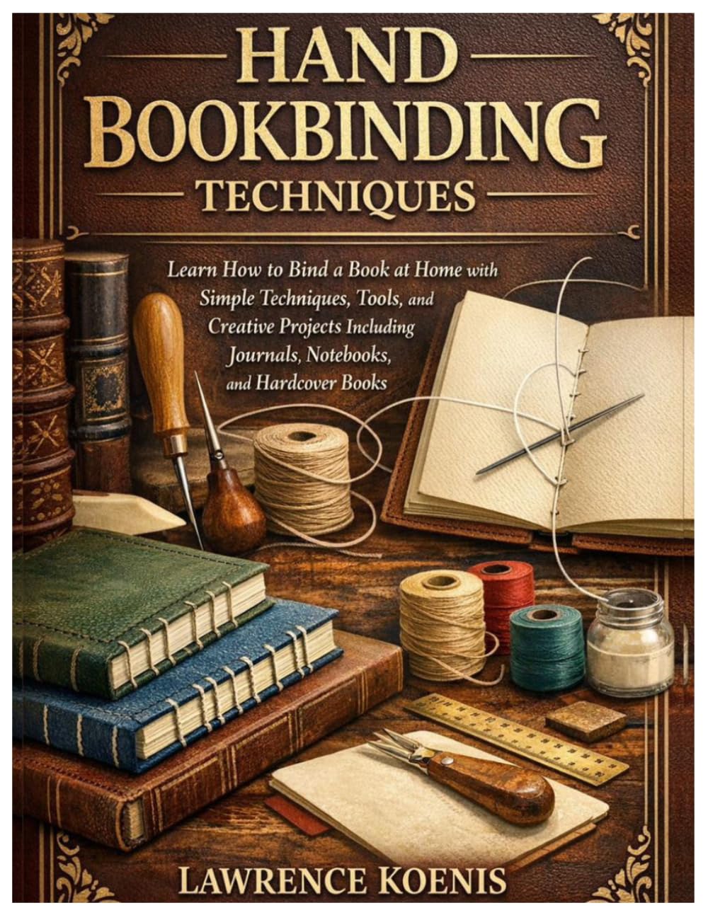 Hand Bookbinding Techniques: Learn How to Bind a Book at Home with Simple Techniques, Tools, and Creative Projects Including Journals, Notebooks, and Hardcover Books