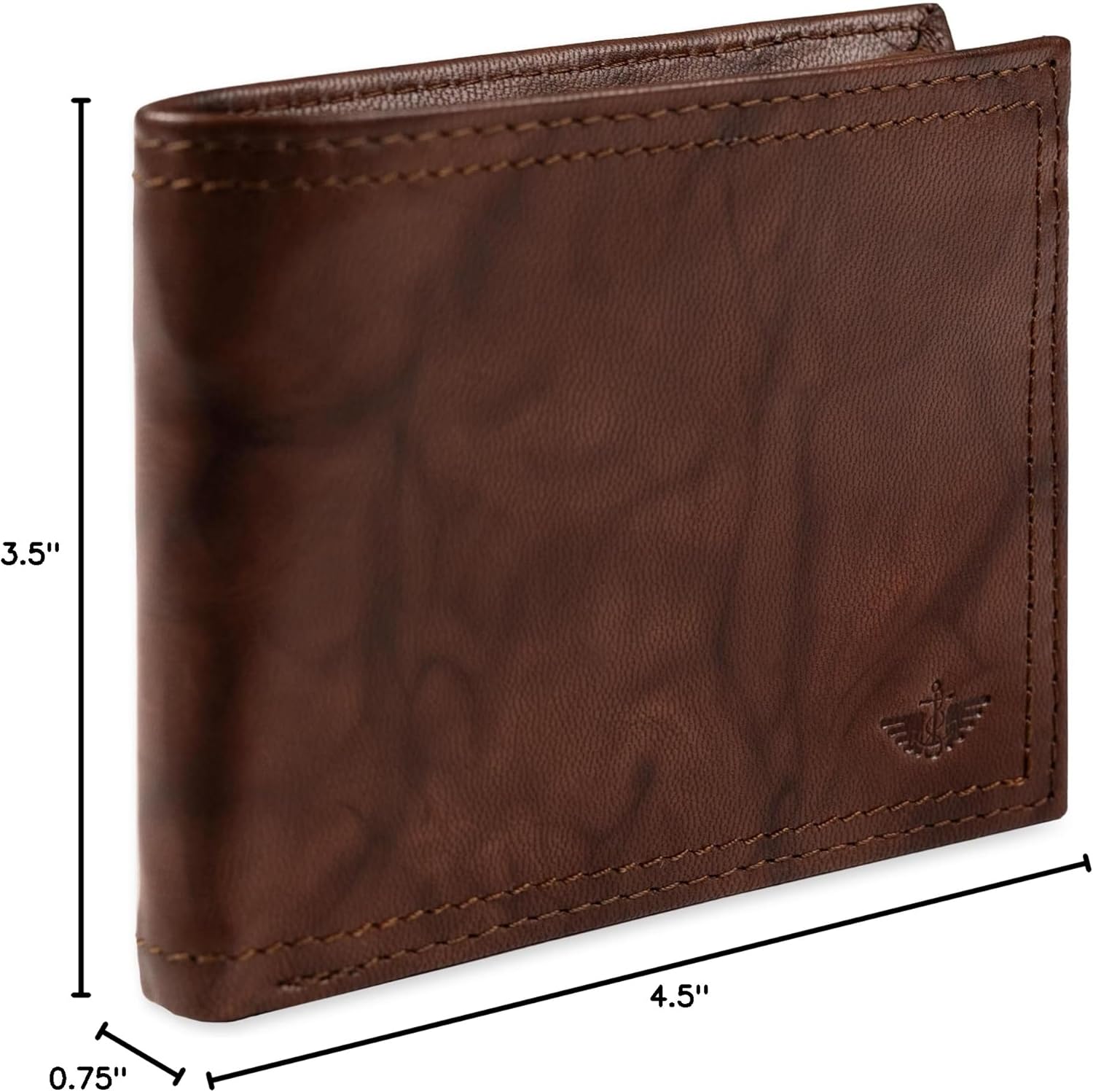 Dockers Men's Bifold Leather Wallet - Thin Slimfold RFID Blocking Security Smart Extra Capacity - Image 7