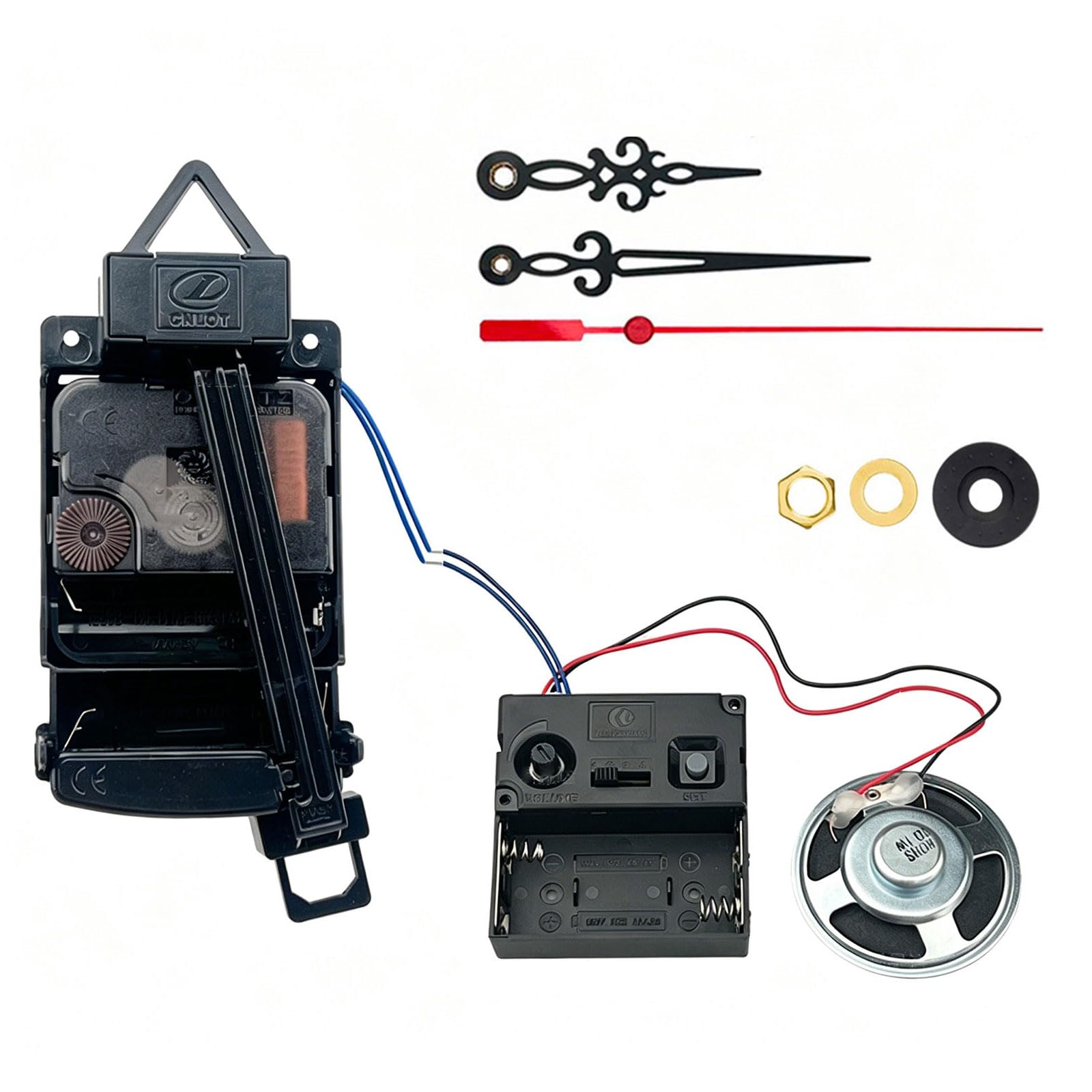 TFAOYS Quartzs Pendulum Clock Movement Mechanism with Hands Music Chimes Box Set for Wall Clock Repair Parts Replacement Accessories Wall Repair Parts Set