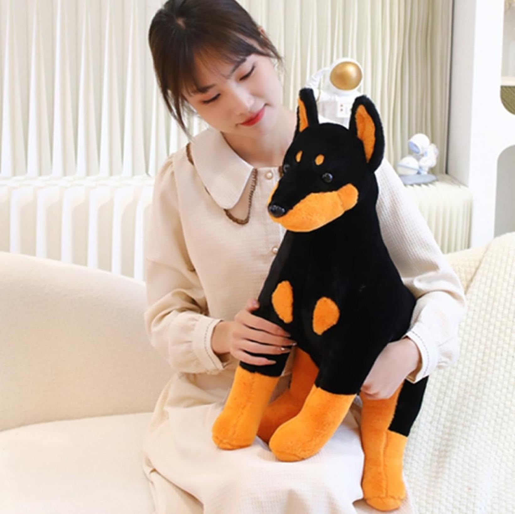 Amazon｜ドーベルマン ぬいぐるみ 動物 抱き枕 犬 イヌ かわいい