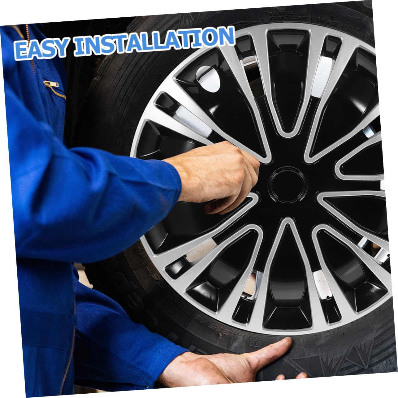 SOLUSTRE Copri Cerchi 16 Pollici Auto Coprimozzo Ruota Per Auto Coperture Del Mozzo Della Ruota Coprimozzi Decorativi Universali Installazione Fai Da Te Protezione Da Detriti 1 Pezzo