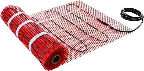 Miniatura 8 de VEVOR Tapete de calefacción de suelo, 30 pies cuadrados, sistema de calefacción eléctrica radiante en el suelo con termostato digital de detección