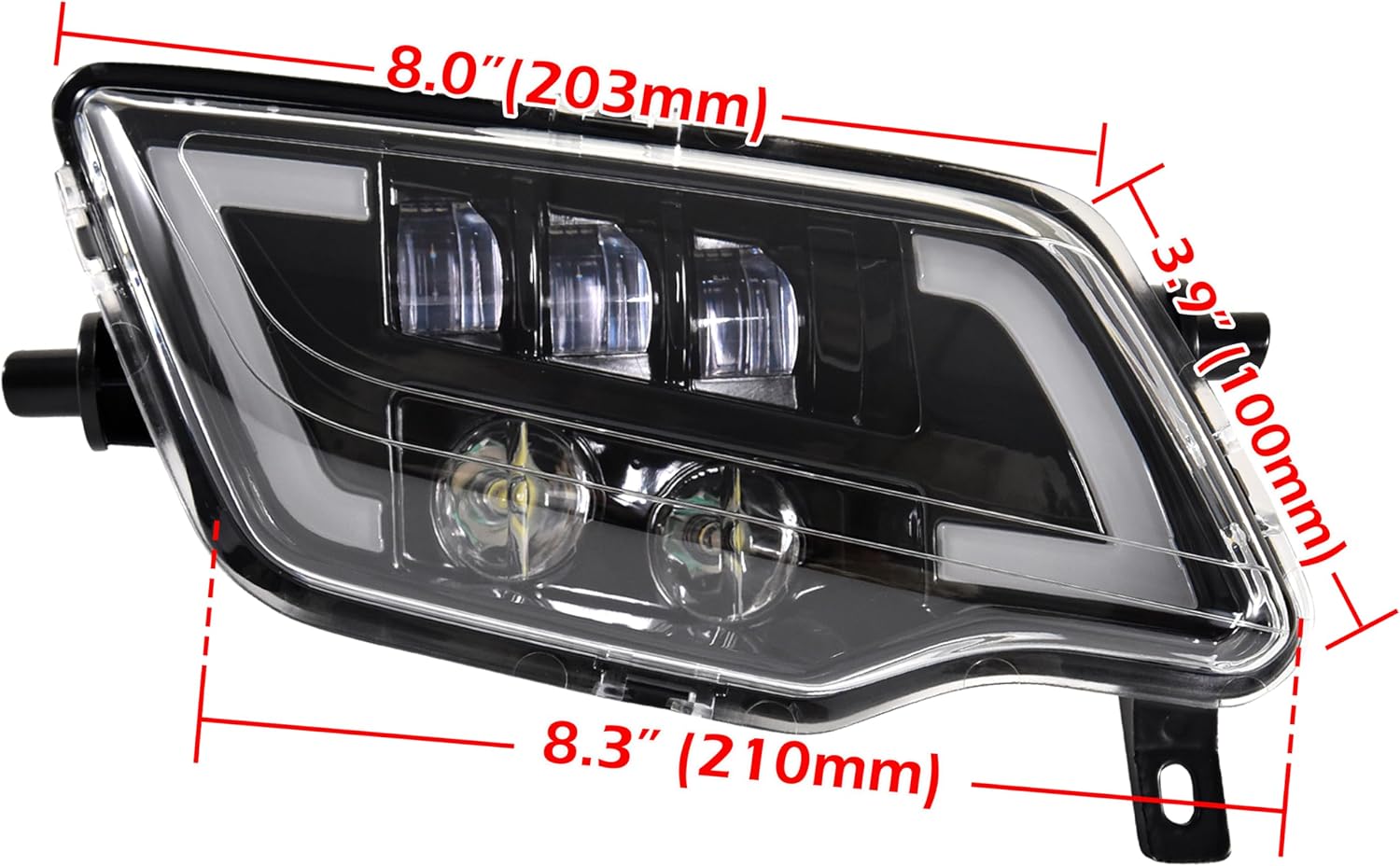 LED Headlight Assembly for Honda Pioneer/Talon 1000 14-25, Head Lights Front Lamp Turn Signal Light with High Low Beam DRL for Honda Pioneer 1000/700/ Talon 1000 2014-2025 Accessories