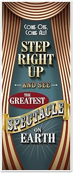 Beistle Vintage Circus Plastic Door Cover- 1 pc