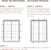 Estores sin cordón de 2 pulgadas para ventanas interiores, 35" ancho x 64" alto | Estores horizontales con filtro de luz, vinilo para hogar, dormitorio, sala, cocina, oficina, blanco 7