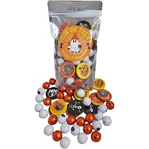 Halloween Milk Chocolate Sweet Gift Bag 300g, Pumpkins, Eyeballs & Coins, In Resealable Themed Stand Up Pouch, Trick or Treat Party or Gifiting