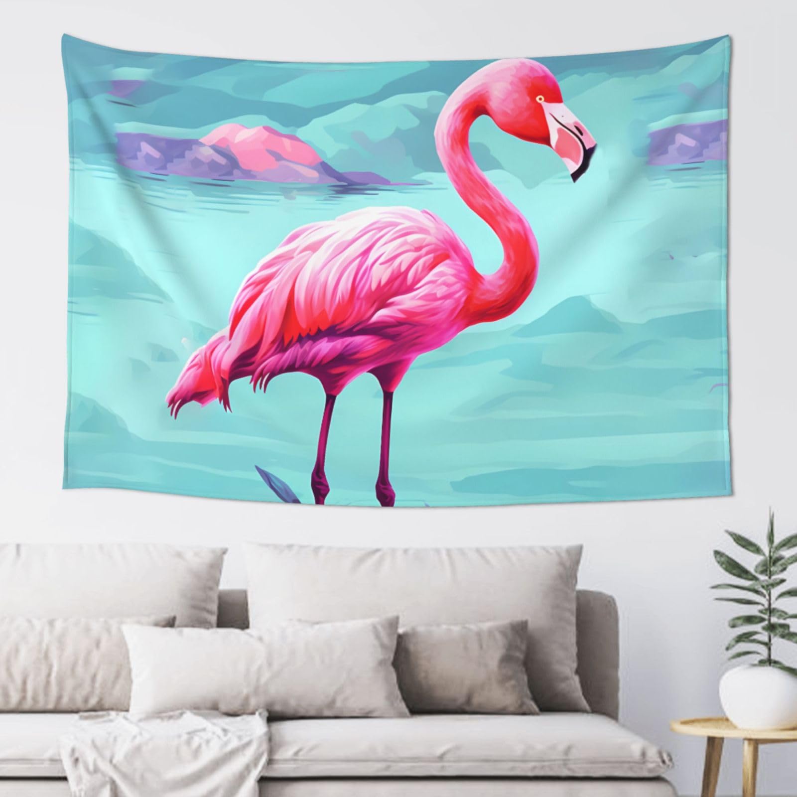 FodPand Flamingos Tapestry for Bedroom Aesthetic, Wall Hanging Tapestries Art Decor Backdrop Wall Tapestry for Dorm Living Room Funny Poster Party Banner Background 40" X 60"