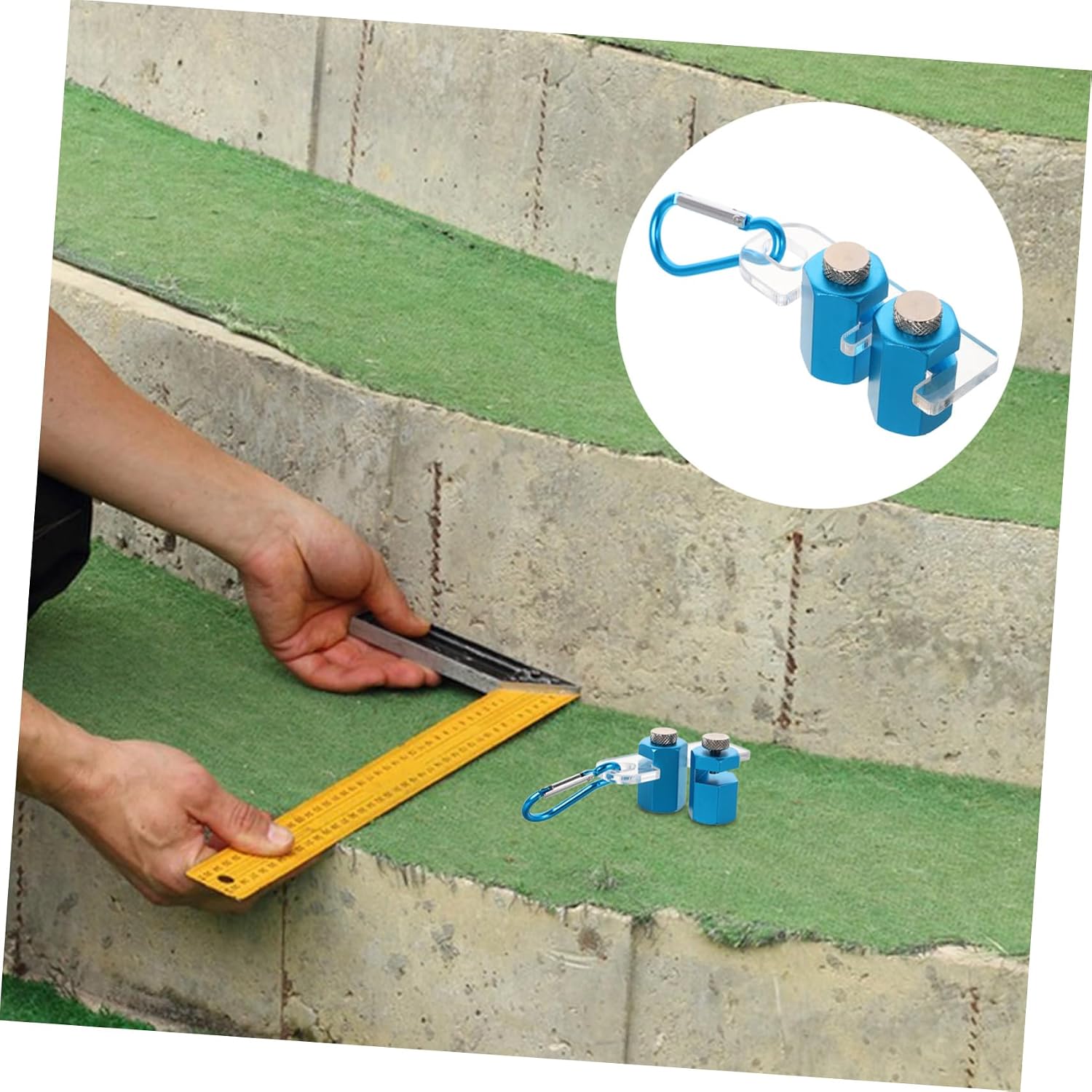 Tall Stair Gauge Clip for Framing Square Layout