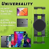 Vista 2 de Soporte de metal para tableta, camión, automóvil, vehículo, base de taladro industrial resistente, soporte para tableta, para tableta, tableta