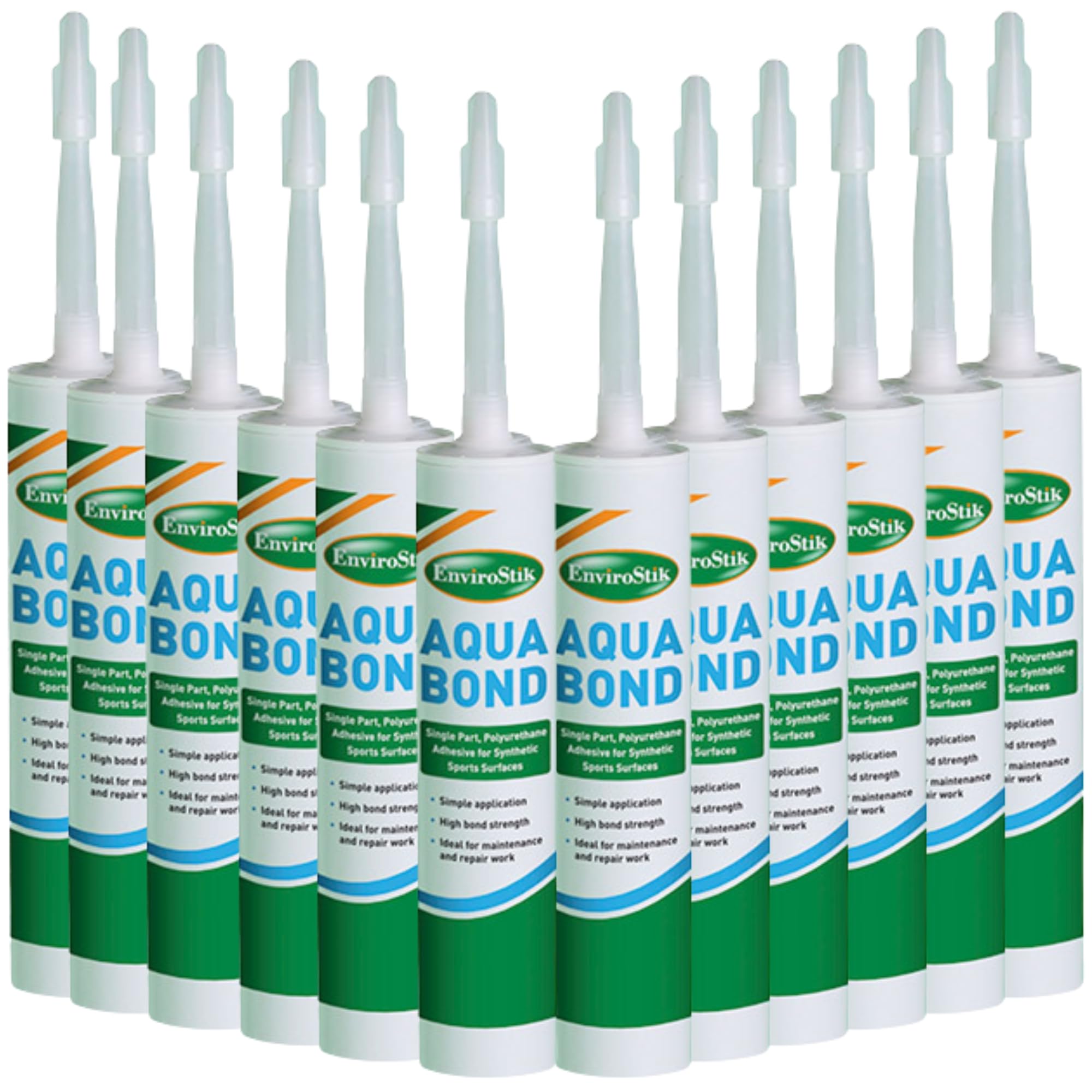 (12 TUBES) Aqua Bond Joining Adhesive 310ml Tube | Heavy-Duty, Waterproof Artificial Grass Glue, Ideal for Astro Turf Lawns, Outdoor Carpet, and Synthetic Turf Seams