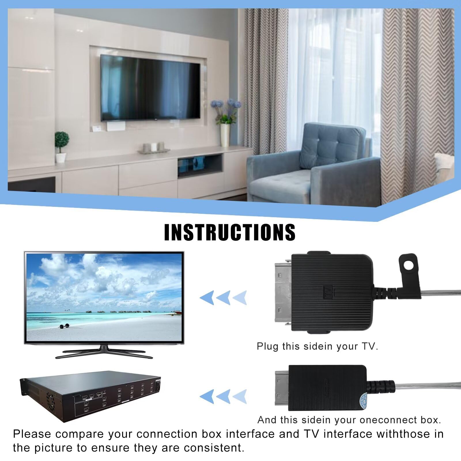 Amazon.com: BN96-54413V BN44-01066B One Connect Cable for Samsung