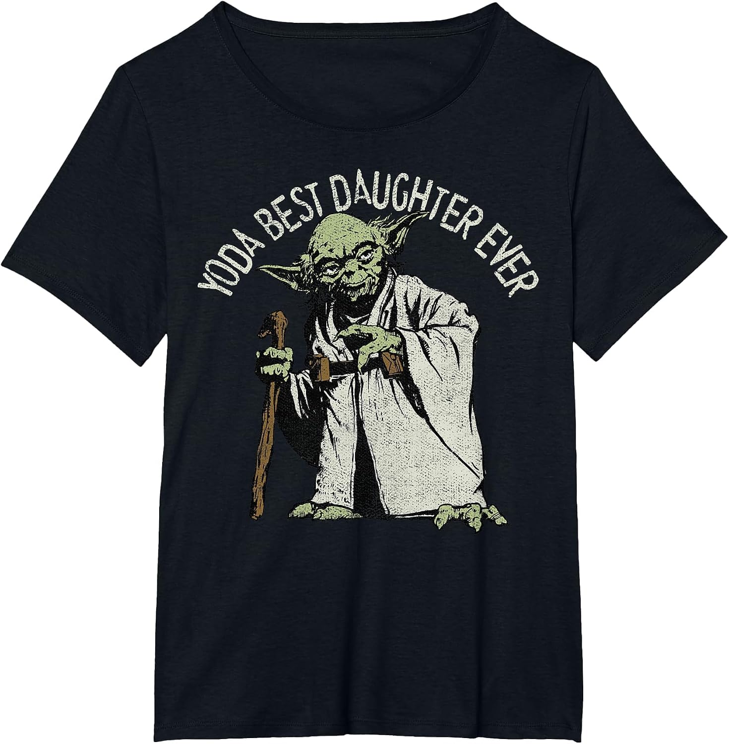 Star Wars Yoda Best Daughter Ever Portrait T-Shirt